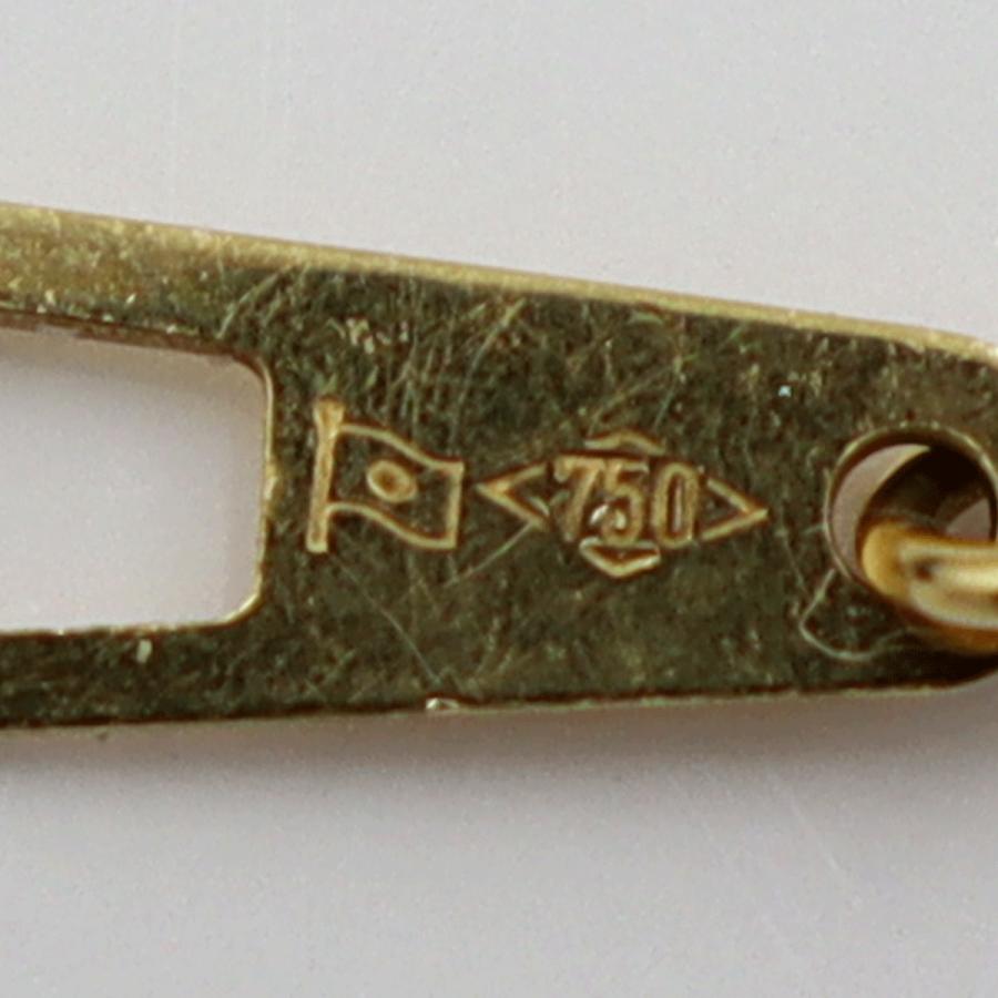 K18ダイヤペンダントネックレス　D0.30ct　ネック長さ約39cm　重量7.91ｇ(石の重量含む)(中古)