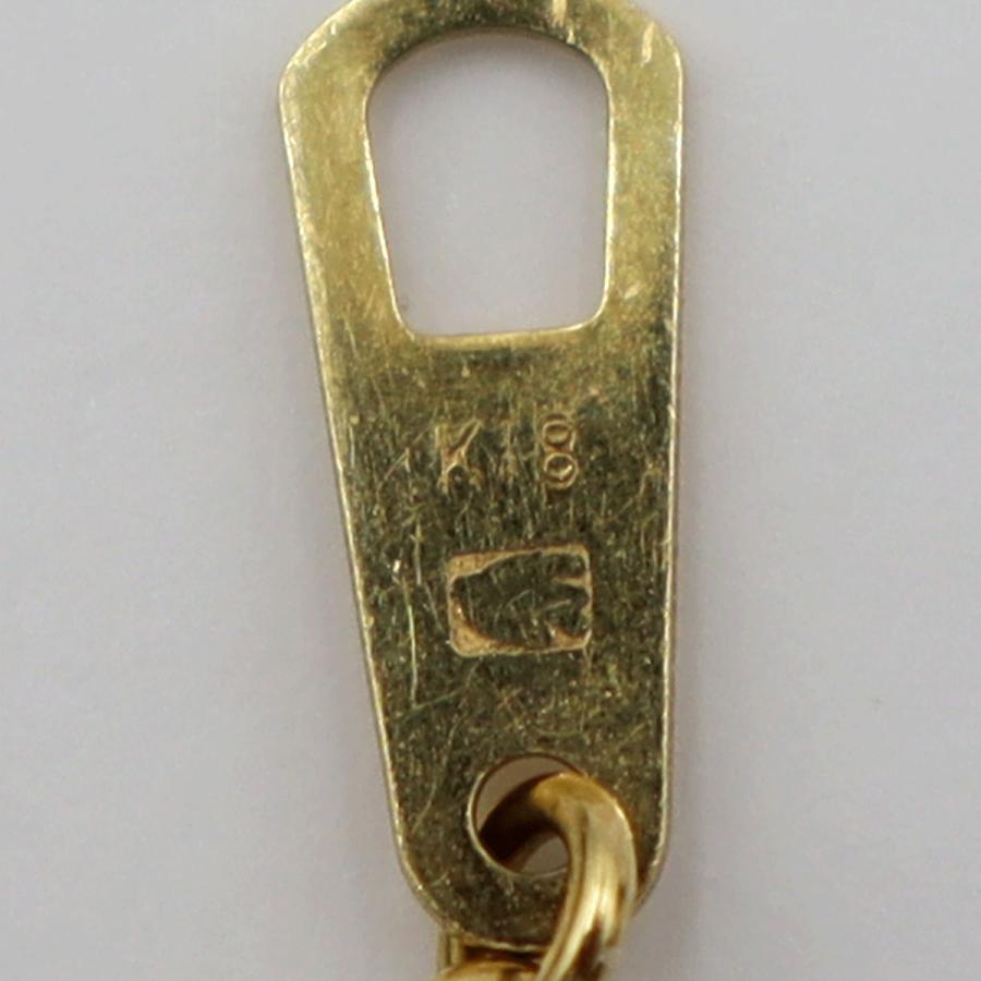 K18ダイヤペンダントネックレス　D0.30ct　ネック長さ約39cm　重量7.91ｇ(石の重量含む)(中古)