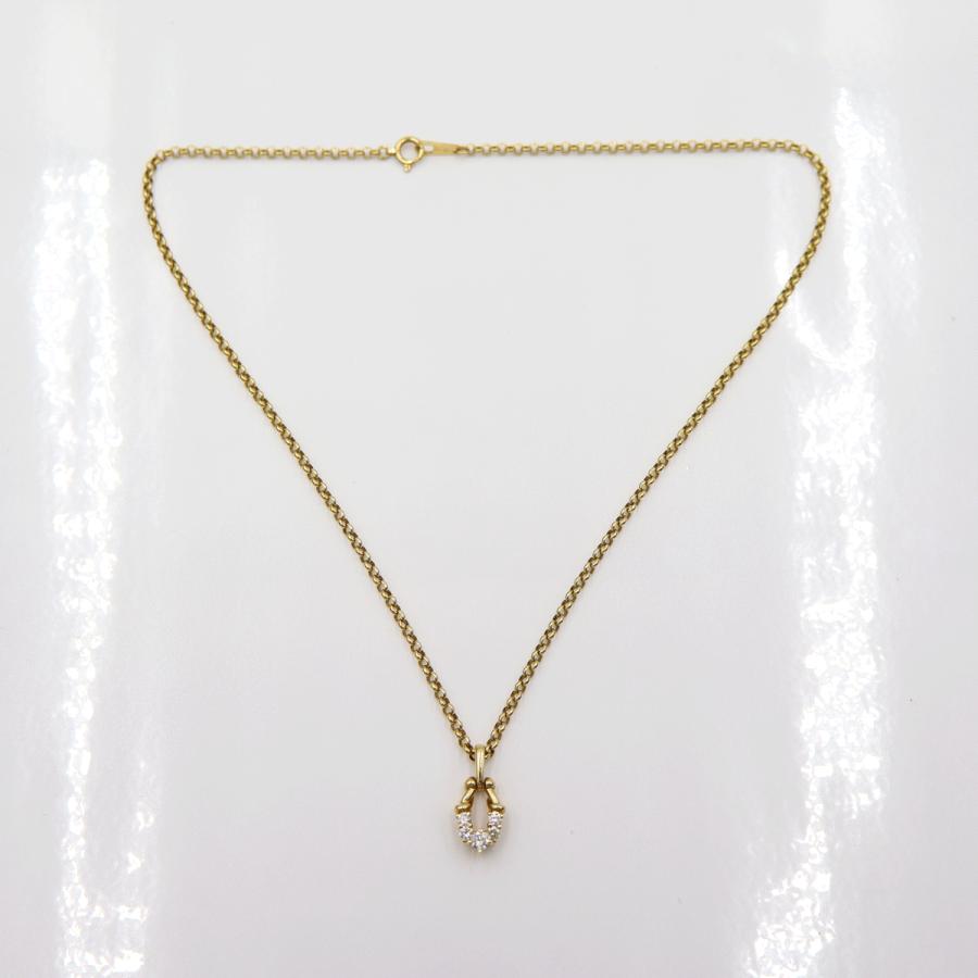 K18ダイヤペンダントネックレス　D0.30ct　ネック長さ約39cm　重量7.91ｇ(石の重量含む)(中古)