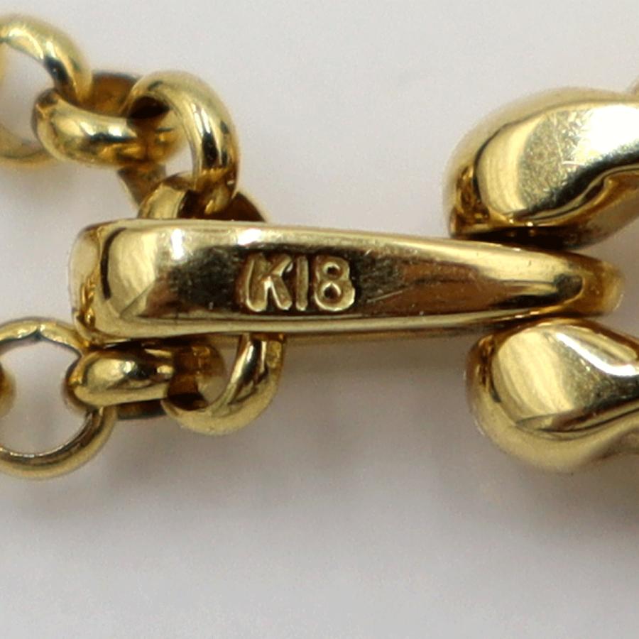 K18ダイヤペンダントネックレス　D0.30ct　ネック長さ約39cm　重量7.91ｇ(石の重量含む)(中古)