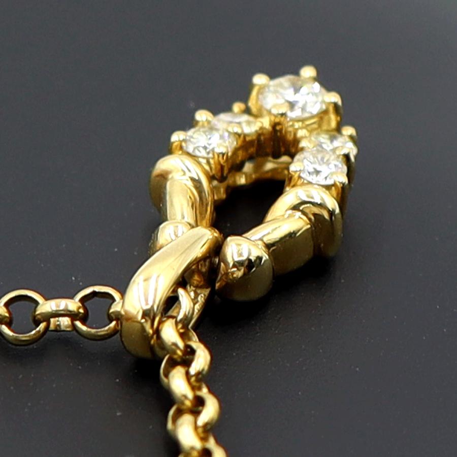 K18ダイヤペンダントネックレス　D0.30ct　ネック長さ約39cm　重量7.91ｇ(石の重量含む)(中古)