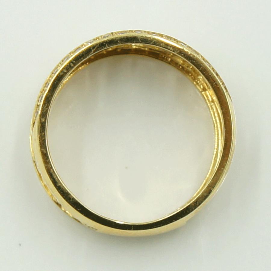 K18ダイヤモンドリング　「ホース」　D0.20ct　リングサイズ13号　重量5.42ｇ（中古