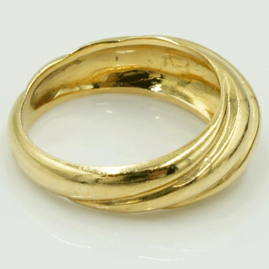 K18ファッションリング　リングサイズ13号　重量5.72ｇ　レディース（中古）