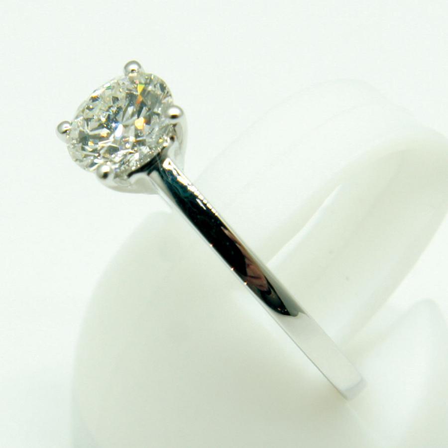K18WGダイヤモンドリング 0.7ct　Hカラー/VVS1/EX　鑑定書有り　リングサイズ8号　重量2.7ｇ（中古）