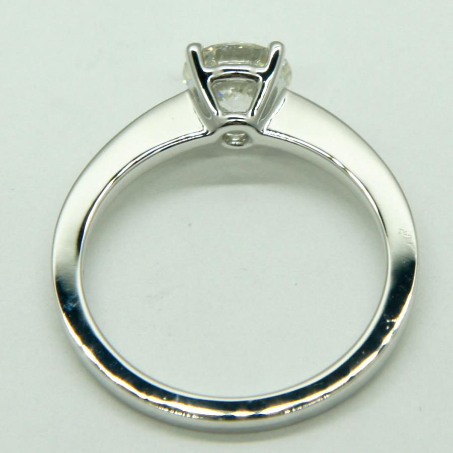 K18WGダイヤモンドリング 0.7ct　Hカラー/VVS1/EX　鑑定書有り　リングサイズ8号　重量2.7ｇ（中古）