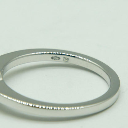 K18WGダイヤモンドリング 0.7ct　Hカラー/VVS1/EX　鑑定書有り　リングサイズ8号　重量2.7ｇ（中古）