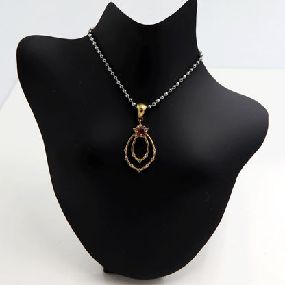 K18ルビーダイヤペンダントトップ　R0.34ct　D0.20ct　重量3.20ｇ(石の重量含む)　レディース（中古）