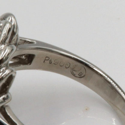 Pt900ラベンダーヒスイリング　K4.10ct　D0.50ct　リングサイズ11号　重量8.54ｇ(石の重量含む)　 レディース(中古)