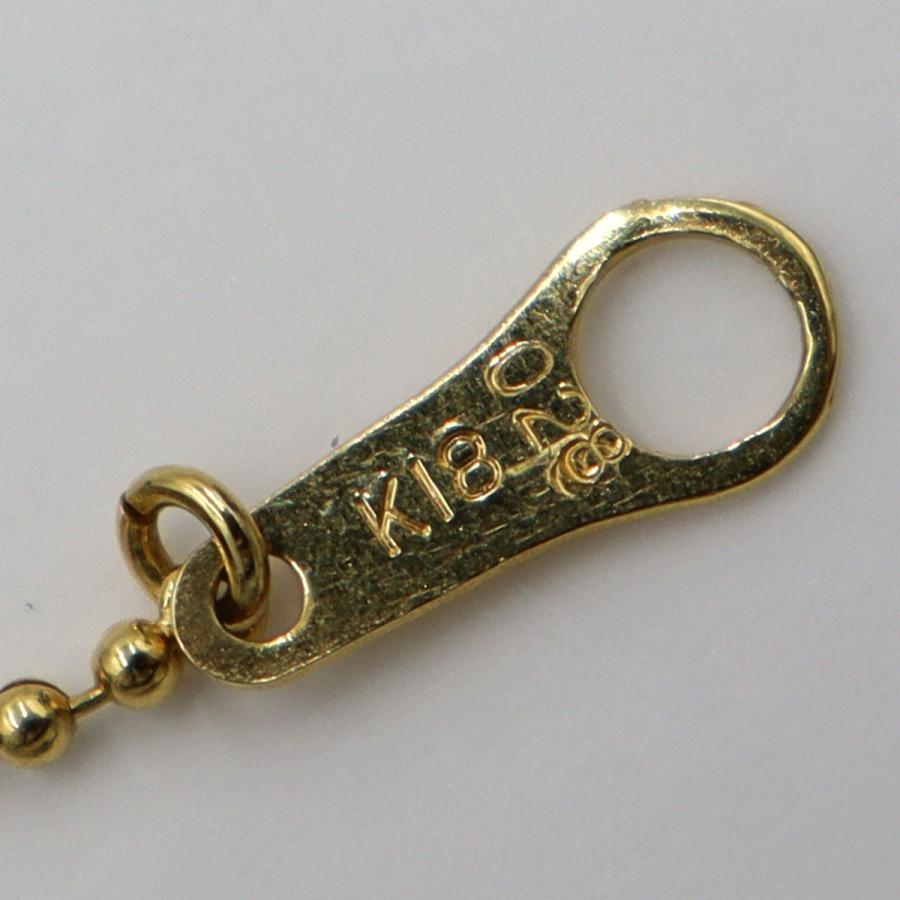 K18ダイヤペンダントネックレス　D0.28ct　ネック長さ:40cm　重量2.98ｇ(石の重量を含む) (中古)