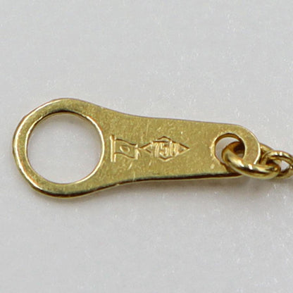 K18ダイヤペンダントネックレス　D0.28ct　ネック長さ:40cm　重量2.98ｇ(石の重量を含む) (中古)