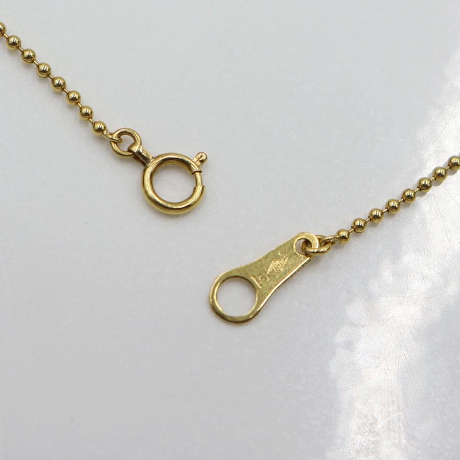 K18ダイヤペンダントネックレス　D0.28ct　ネック長さ:40cm　重量2.98ｇ(石の重量を含む) (中古)