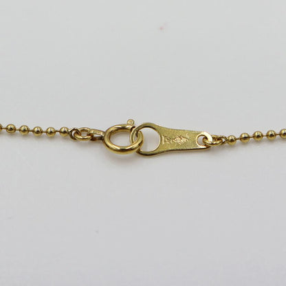 K18ダイヤペンダントネックレス　D0.28ct　ネック長さ:40cm　重量2.98ｇ(石の重量を含む) (中古)