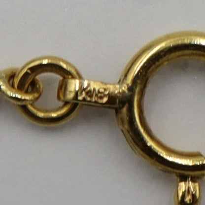 K18ダイヤペンダントネックレス　D0.28ct　ネック長さ:40cm　重量2.98ｇ(石の重量を含む) (中古)