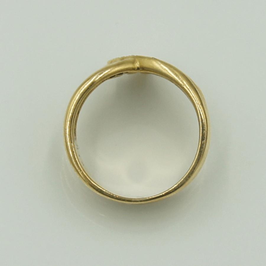 K18ダイヤモンドリング　D0.12ct　リングサイズ11号　重量6.59ｇ(石の重量含む)（中古）