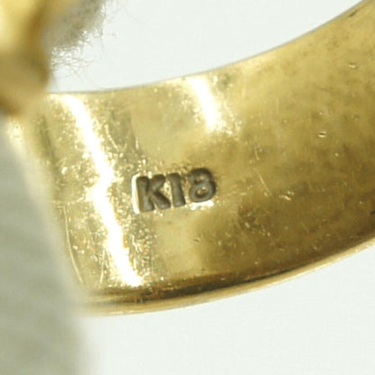 K18ダイヤモンドリング　D0.12ct　リングサイズ11号　重量6.59ｇ(石の重量含む)（中古）