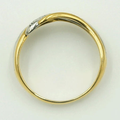 K18/Pt900ダイヤモンドリング　D0.05ct　リングサイズ13号　重量3.70ｇ(石の重量含む)（中古）