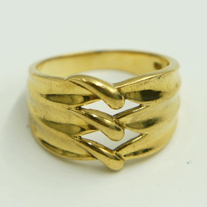 K18ファッションリング　リングサイズ11号　重量5.22g　レディース（中古）