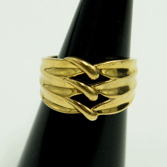 K18ファッションリング　リングサイズ11号　重量5.22g　レディース（中古）