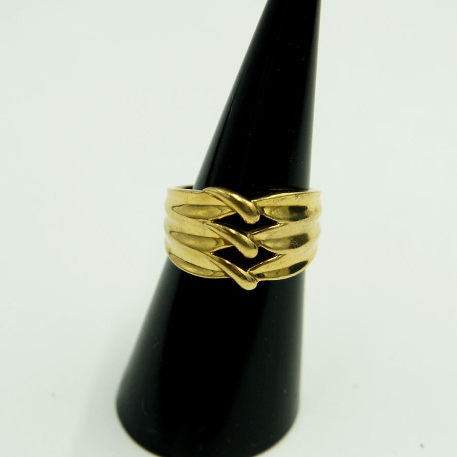 K18ファッションリング　リングサイズ11号　重量5.22g　レディース（中古）