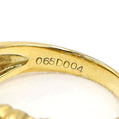 K18エメラルドダイヤモンドリング　E0.65ct　D0.04ct　リングサイズ10.5号　重量4.87ｇ(石の重量含む)　レディース（中古）