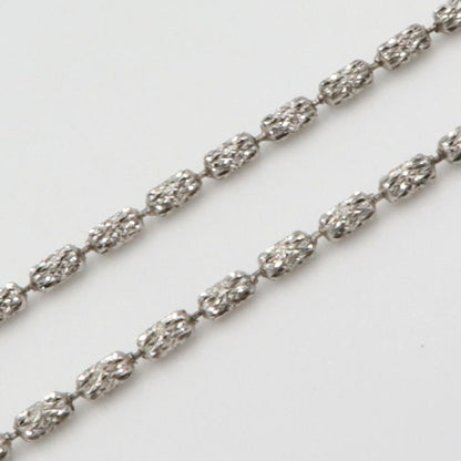 K18WGマルチパールネックレス　P10.5mm　D0.23ct　重量12.38ｇ(石の重量含む)（中古）