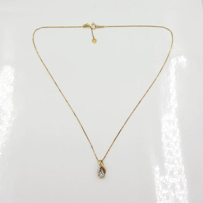 K18ダイヤペンダントネックレス　D0.346ct　0.36ct　重量3.60ｇ(石の重量を含む) (中古)