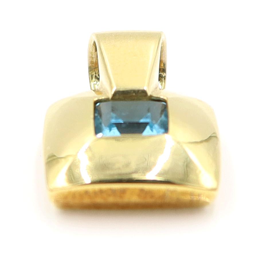 K18ブルートパーズペンダントトップ　重量7.50ｇ(石の重量含む)　レディース(中古)