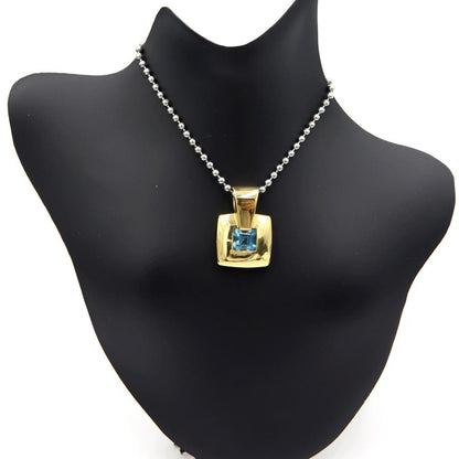 K18ブルートパーズペンダントトップ　重量7.50ｇ(石の重量含む)　レディース(中古)