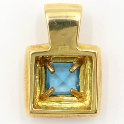 K18ブルートパーズペンダントトップ　重量7.50ｇ(石の重量含む)　レディース(中古)