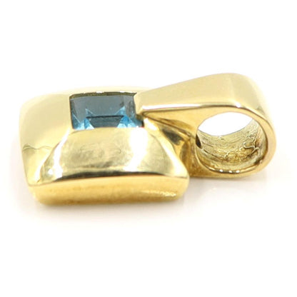 K18ブルートパーズペンダントトップ　重量7.50ｇ(石の重量含む)　レディース(中古)