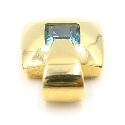 K18ブルートパーズペンダントトップ　重量7.50ｇ(石の重量含む)　レディース(中古)