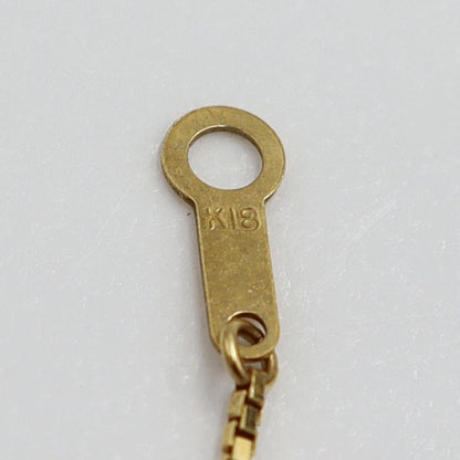 K18シトリンペンダントネックレス　ネックレス長さ40cm　重量4.53ｇ(石の重量含む) 　レディース(中古)