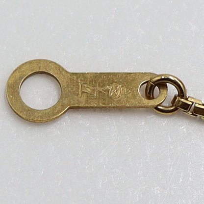 K18シトリンペンダントネックレス　ネックレス長さ40cm　重量4.53ｇ(石の重量含む) 　レディース(中古)