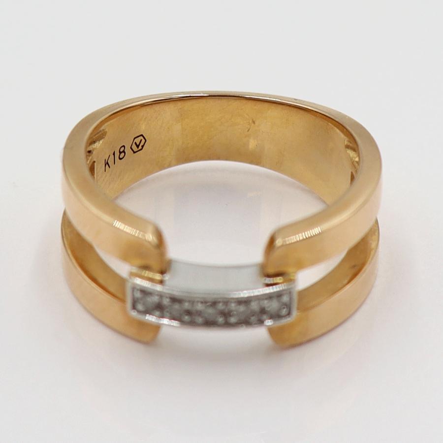 ヴァンドーム青山(VENDOME AOYAMA) K18ダイヤモンドリング ＃12号　重量6.67ｇ(石の重量含む)　レディース(中古)