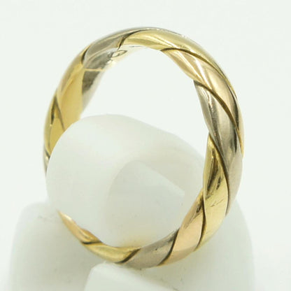 オレスト（Or.est） 750スリーカラーリング　リングサイズ10号　重量4.41ｇ　レディース　指輪　（中古）