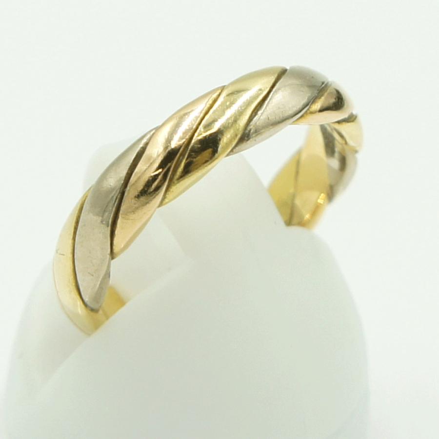 オレスト（Or.est） 750スリーカラーリング　リングサイズ10号　重量4.41ｇ　レディース　指輪　（中古）