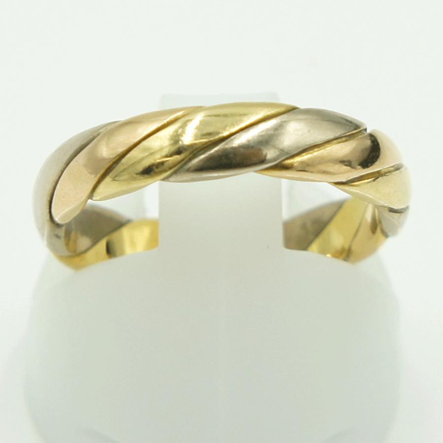 オレスト（Or.est） 750スリーカラーリング　リングサイズ10号　重量4.41ｇ　レディース　指輪　（中古）