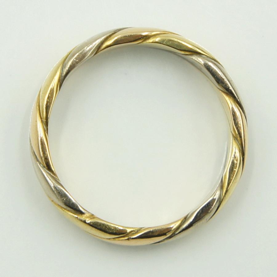 オレスト（Or.est） 750スリーカラーリング　リングサイズ10号　重量4.41ｇ　レディース　指輪　（中古）