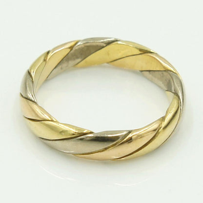 オレスト（Or.est） 750スリーカラーリング　リングサイズ10号　重量4.41ｇ　レディース　指輪　（中古）