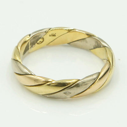 オレスト（Or.est） 750スリーカラーリング　リングサイズ10号　重量4.41ｇ　レディース　指輪　（中古）