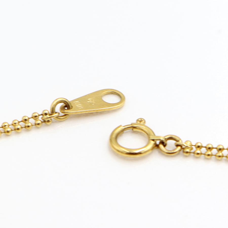 K18デザインブレスレット　長さ18.0cm　重量2.69ｇ（中古）