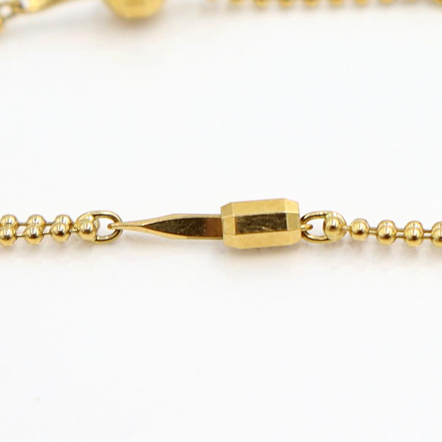 K18デザインブレスレット　長さ18.0cm　重量2.69ｇ（中古）