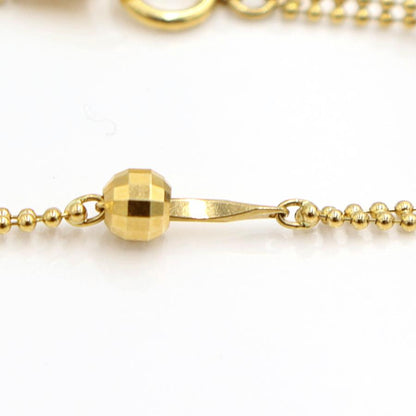 K18デザインブレスレット　長さ18.0cm　重量2.69ｇ（中古）