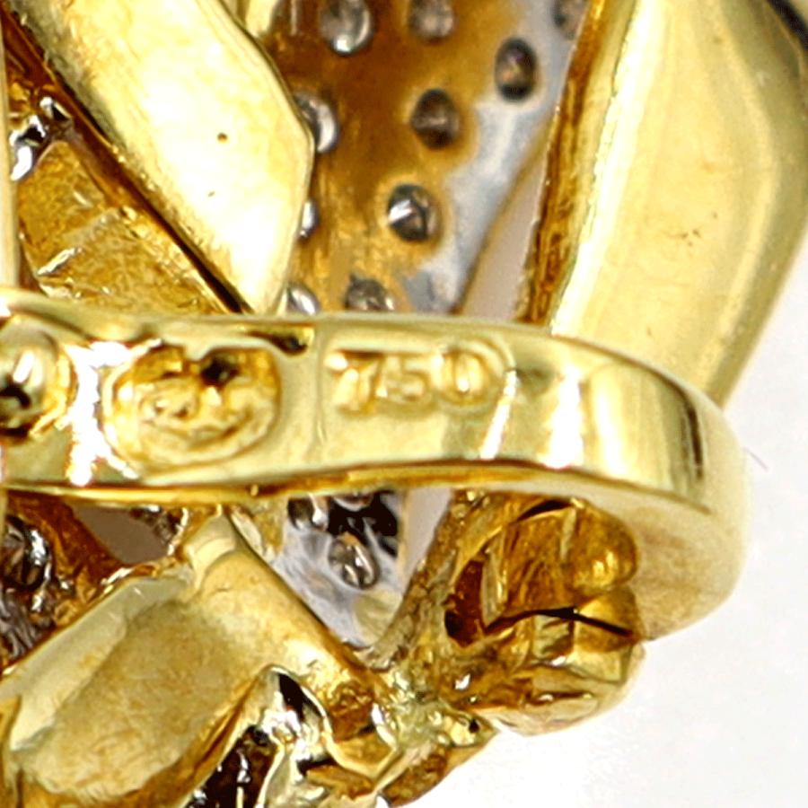 750アメジストダイヤモンドペンダントブローチ　重量20.55ｇ　レディース（中古）