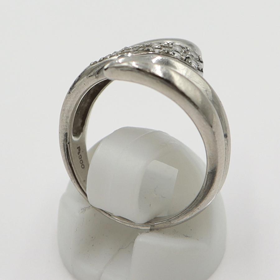Pt900ダイヤモンドリング　D0.19ct　サイズ13号　重量7.87ｇ(石の重量含む)　レディース(中古)