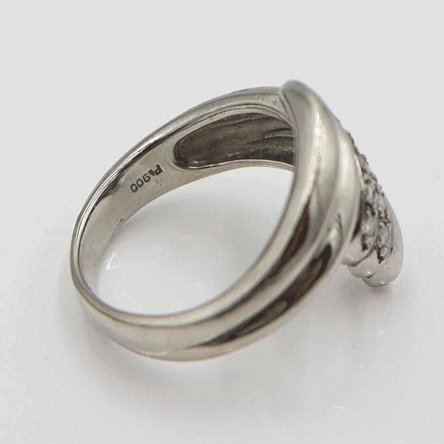 Pt900ダイヤモンドリング　D0.19ct　サイズ13号　重量7.87ｇ(石の重量含む)　レディース(中古)