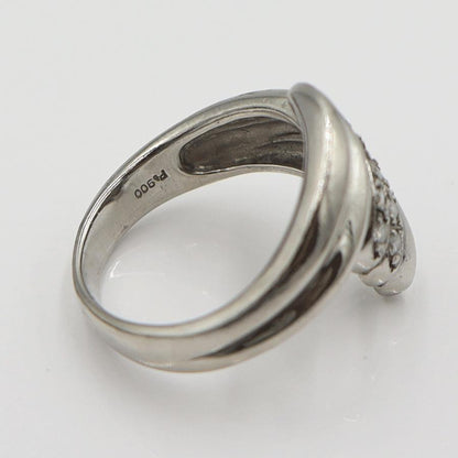 Pt900ダイヤモンドリング　D0.19ct　サイズ13号　重量7.87ｇ(石の重量含む)　レディース(中古)