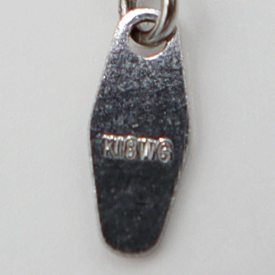 K18WGダイヤペンダントネックレス D0.525ct 0.378ct　ネック長さ約44cm　重量4.18ｇ(石の重量含む) (中古)