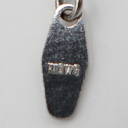 K18WGダイヤペンダントネックレス D0.525ct 0.378ct　ネック長さ約44cm　重量4.18ｇ(石の重量含む) (中古)