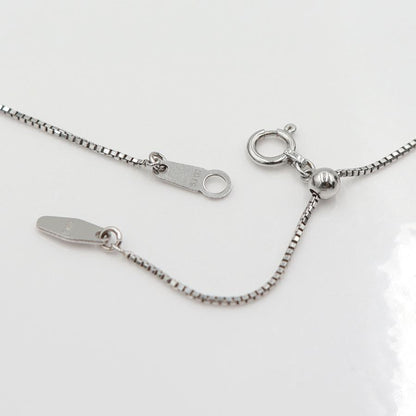 K18WGダイヤペンダントネックレス D0.525ct 0.378ct　ネック長さ約44cm　重量4.18ｇ(石の重量含む) (中古)